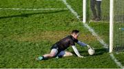 26 January 2020; Monaghan goalkeeper Rory Beggan scrambles back to stop the ball going over the line during the Allianz Football League Division 1 Round 1 match between Galway and Monaghan at Pearse Stadium in Galway. Photo by Daire Brennan/Sportsfile