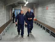 26 January 2020; Monaghan manager Séamus McEnaney and selector David McCague ahead of the Allianz Football League Division 1 Round 1 match between Galway and Monaghan at Pearse Stadium in Galway. Photo by Daire Brennan/Sportsfile