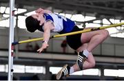 26 January 2020; Cara Wilkinson of Finn Valley AC, Donegal, competes in the Women's High Jump event during the AAI National Indoor League Round 2 at AIT Indoor Arena in Athlone, Westmeath. Photo by Ben McShane/Sportsfile
