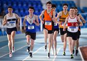 26 January 2020; Athletes in the Men's 1500m event during the AAI National Indoor League Round 2 at AIT Indoor Arena in Athlone, Westmeath. Photo by Ben McShane/Sportsfile