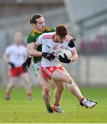 26 January 2020; Conor Meyler of Tyrone in action against Cillian O'Sullivan of Meath during the Allianz Football League Division 1 Round 1 match between Tyrone and Meath at Healy Park in Omagh, Tyrone. Photo by Oliver McVeigh/Sportsfile