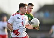26 January 2020; Mark Bradley of Tyrone in action against Robin Clarke of Meath during the Allianz Football League Division 1 Round 1 match between Tyrone and Meath at Healy Park in Omagh, Tyrone. Photo by Oliver McVeigh/Sportsfile