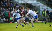 26 January 2020; John Daly of Galway in action against Kieran Hughes of Monaghan during the Allianz Football League Division 1 Round 1 match between Galway and Monaghan at Pearse Stadium in Galway. Photo by Daire Brennan/Sportsfile