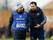 26 January 2020; Tipperary manager Shane Ronayne speaks with mentor Ed Burke during the 2020 Lidl Ladies National Football League Div 1 Round 1 match between Dublin and Tipperary at St Endas GAA club in Ballyboden, Dublin. Photo by Harry Murphy/Sportsfile