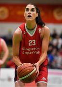 26 January 2020; Sinead O’Reilly of Singleton Supervalu Brunell during the Hula Hoops Paudie O’Connor National Cup Final between Singleton SuperValu Brunell and Pyrobel Killester at the National Basketball Arena in Tallaght, Dublin. Photo by Brendan Moran/Sportsfile