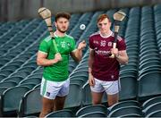 27 January 2020; Tom Morrissey of Limerick and Conor Whelan of Galway stand for a portrait during a media event at the LIT Gaelic Grounds in advance of the Allianz Hurling League Division 1 Group A Round 2 match between Limerick and Galway on Sunday. Photo by Harry Murphy/Sportsfile