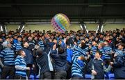 27 January 2020; St Vincents Castleknock College supporters prior to the Bank of Ireland Leinster Schools Senior Cup First Round match between Cistercian College, Roscrea and St Vincent’s Castleknock College at Energia Park in Dublin. Photo by David Fitzgerald/Sportsfile