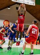 25 January 2020; Darren Townes of Griffith College Templeogue during the Hula Hoops Pat Duffy National Cup Final between DBS Éanna and Griffith College Templeogue at the National Basketball Arena in Tallaght, Dublin. Photo by Brendan Moran/Sportsfile