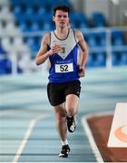 26 January 2020; Matthew Hayes of Ratoath AC, Dublin, competes in the Men's 1500m event during the AAI National Indoor League Round 2 at AIT Indoor Arena in Athlone, Westmeath. Photo by Ben McShane/Sportsfile