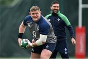 28 January 2020; Tadhg Furlong during Ireland Rugby squad training at The Campus in Quinta da Lago, Portugal. Photo by Brendan Moran/Sportsfile