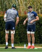 28 January 2020; Max Deegan, right, during Ireland Rugby squad training at The Campus in Quinta da Lago, Portugal. Photo by Brendan Moran/Sportsfile
