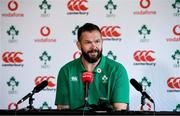 28 January 2020; Head coach Andy Farrell during an Ireland Rugby press conference at The Campus in Quinta da Lago, Portugal. Photo by Brendan Moran/Sportsfile