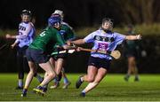 28 January 2020; Sheila McGrath of UCD in action against Rachel Kelly of Athlone IT during the Purcell Cup Camogie Championship Round 2 match between UCD and Athlone IT at UCD Belfield in Dublin. Photo by Matt Browne/Sportsfile