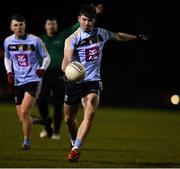 28 January 2020; Adam Loughran of UCD during the Freshers A Football Championship Round 2 match between UCD and Maynooth at UCD Belfield in Dublin. Photo by Matt Browne/Sportsfile