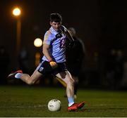 28 January 2020; Adam Loughran of UCD during the Freshers A Football Championship Round 2 match between UCD and Maynooth at UCD Belfield in Dublin. Photo by Matt Browne/Sportsfile