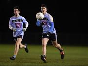 28 January 2020; Eoghan Geraghty of UCD during the Freshers A Football Championship Round 2 match between UCD and Maynooth at UCD Belfield in Dublin. Photo by Matt Browne/Sportsfile