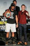 28 January 2020; WBO middleweight champion Demetrius Andrade and Luke Keeler pose after the final press conference for the January 30, 2020 Matchroom Boxing USA show at the Meridian at Island Gardens in Miami, Florida, USA. Photo by Melina Pizano/Matchroom Boxing USA via Sportsfile