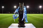 29 January 2020; A general view of the cup prior to the Sigerson Cup Final match between DCU Dóchas Éireann and IT Carlow at Dublin City University Sportsgrounds in Glasnevin, Dublin. Photo by Seb Daly/Sportsfile