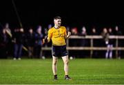 29 January 2020; David Garland of DCU Dóchas Éireann celebrates at the final whistle during the Sigerson Cup Final match between DCU Dóchas Éireann and IT Carlow at Dublin City University Sportsgrounds in Glasnevin, Dublin. Photo by Seb Daly/Sportsfile