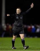 29 January 2020; Referee Derek O'Mahony during the Sigerson Cup Final match between DCU Dóchas Éireann and IT Carlow at Dublin City University Sportsgrounds in Glasnevin, Dublin. Photo by Seb Daly/Sportsfile