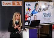 30 January 2020; Ciara O Donnell, PDST, during the GAA / PDST Future Leaders Leagan Gaeilge launch at Croke Park in Dublin. Photo by Matt Browne/Sportsfile