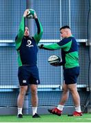 30 January 2020; Rob Herring, left, and Ronan Kelleher during Ireland Rugby squad training at the IRFU High Performance Centre in Abbotstown, Dublin. Photo by Brendan Moran/Sportsfile