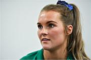 30 January 2020; Aoife Doyle during an Ireland Women's Rugby press conference at the IRFU High Performance Centre in Abbotstown, Dublin. Photo by Brendan Moran/Sportsfile