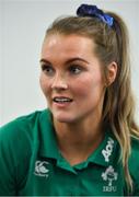 30 January 2020; Aoife Doyle during an Ireland Women's Rugby press conference at the IRFU High Performance Centre in Abbotstown, Dublin. Photo by Brendan Moran/Sportsfile