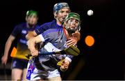 30 January 2020; Stephen Condon of WIT in action against Conor Firman of DCU Dóchas Éireann during the Fitzgibbon Cup Quarter-Final match between DCU Dóchas Éireann and WIT at Dublin City University Sportsgrounds, Glasnevin, Dublin. Photo by Brendan Moran/Sportsfile