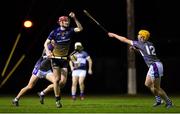 30 January 2020; James Burke of DCU Dóchas Éireann in action against Robbie Flynn of WIT during the Fitzgibbon Cup Quarter-Final match between DCU Dóchas Éireann and WIT at Dublin City University Sportsgrounds, Glasnevin, Dublin. Photo by Brendan Moran/Sportsfile