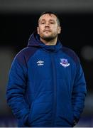 30 January 2020; Drogheda United manager Tim Clancy during the Jim Malone Cup match between Dundalk and Drogheda United at Oriel Park in Dundalk, Co Louth. Photo by Harry Murphy/Sportsfile