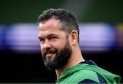 31 January 2020; Head coach Andy Farrell during an Ireland Rugby captain's run at the Aviva Stadium in Dublin. Photo by Seb Daly/Sportsfile