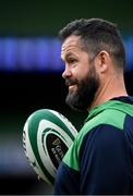 31 January 2020; Head coach Andy Farrell during an Ireland Rugby captain's run at the Aviva Stadium in Dublin. Photo by Seb Daly/Sportsfile