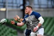 31 January 2020; Tadhg Furlong during an Ireland Rugby captain's run at the Aviva Stadium in Dublin. Photo by Seb Daly/Sportsfile