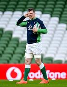 31 January 2020; Peter O'Mahony during an Ireland Rugby captain's run at the Aviva Stadium in Dublin. Photo by Seb Daly/Sportsfile