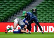 31 January 2020; Rónan Kelleher, left, and Forwards coach Simon Easterby during an Ireland Rugby captain's run at the Aviva Stadium in Dublin. Photo by Seb Daly/Sportsfile