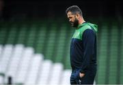 31 January 2020; Head coach Andy Farrell during the Ireland Rugby captain's run at the Aviva Stadium in Dublin. Photo by Ramsey Cardy/Sportsfile