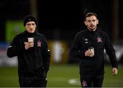 30 January 2020; Dundalk players John Moutney, left, and Andy Boyle prior to the Jim Malone Cup match between Dundalk and Drogheda United at Oriel Park in Dundalk, Co Louth. Photo by Harry Murphy/Sportsfile