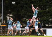 30 January 2020; Max Merren of St Gerard’s School takes the ball in the lineout against Kings Hospital during the Bank of Ireland Leinster Schools Senior Cup First Round match between St Gerard’s School and Kings Hospital at Templeville Road in Dublin. Photo by Matt Browne/Sportsfile