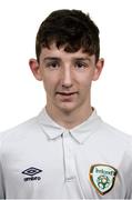 15 January 2017; Brandon Holt during a Republic of Ireland U15's Squad Portraits session at IT Carlow in Carlow. Photo by Sam Barnes/Sportsfile