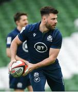 31 January 2020; Ali Price during the Scotland Rugby captain's run at the Aviva Stadium in Dublin. Photo by Ramsey Cardy/Sportsfile