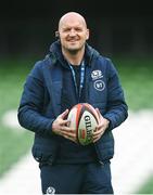 31 January 2020; Head coach Gregor Townsend during the Scotland Rugby captain's run at the Aviva Stadium in Dublin. Photo by Ramsey Cardy/Sportsfile