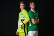 20 March 2017; Caoimhin Kelleher and Conor Masterson during a Republic of Ireland U19's Portrait Session at Johnstown House in Enfield, Meath. Photo by Eóin Noonan/Sportsfile