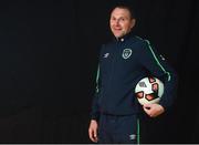 20 March 2017; Republic of Ireland Under 19 head coach Tom Mohan during a Republic of Ireland U19's Portrait Session at Johnstown House in Enfield, Meath. Photo by Eóin Noonan/Sportsfile