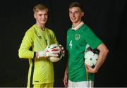 20 March 2017; Caoimhin Kelleher and Conor Masterson during a Republic of Ireland U19's Portrait Session at Johnstown House in Enfield, Meath. Photo by Eóin Noonan/Sportsfile
