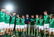 31 January 2020; Ireland players huddle following the U20 Six Nations Rugby Championship match between Ireland and Scotland at Irish Independent Park in Cork. Photo by Harry Murphy/Sportsfile