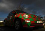 1 February 2020; A Mayo car is seen outside the stadium prior to the Allianz Football League Division 1 Round 2 match between Mayo and Dublin at Elverys MacHale Park in Castlebar, Mayo. Photo by Harry Murphy/Sportsfile