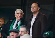 1 February 2020; An Taoiseach Leo Varadkar TD, right, in attendance during the Guinness Six Nations Rugby Championship match between Ireland and Scotland at the Aviva Stadium in Dublin. Photo by Brendan Moran/Sportsfile