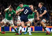 1 February 2020; James Ryan of Ireland is tackled by Huw Jones of Scotland during the Guinness Six Nations Rugby Championship match between Ireland and Scotland at the Aviva Stadium in Dublin. Photo by Ramsey Cardy/Sportsfile