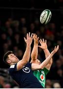 1 February 2020; Blair Kinghorn of Scotland in action against Andrew Conway of Ireland during the Guinness Six Nations Rugby Championship match between Ireland and Scotland at the Aviva Stadium in Dublin. Photo by Ramsey Cardy/Sportsfile